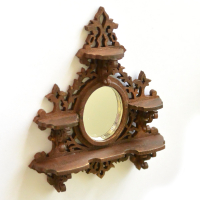 Victoriaans Spiegel muurplankje groot